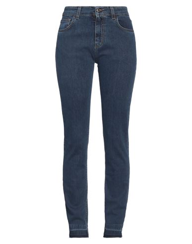 Woman Jeans Blue Size 6 Cotton, Elastane