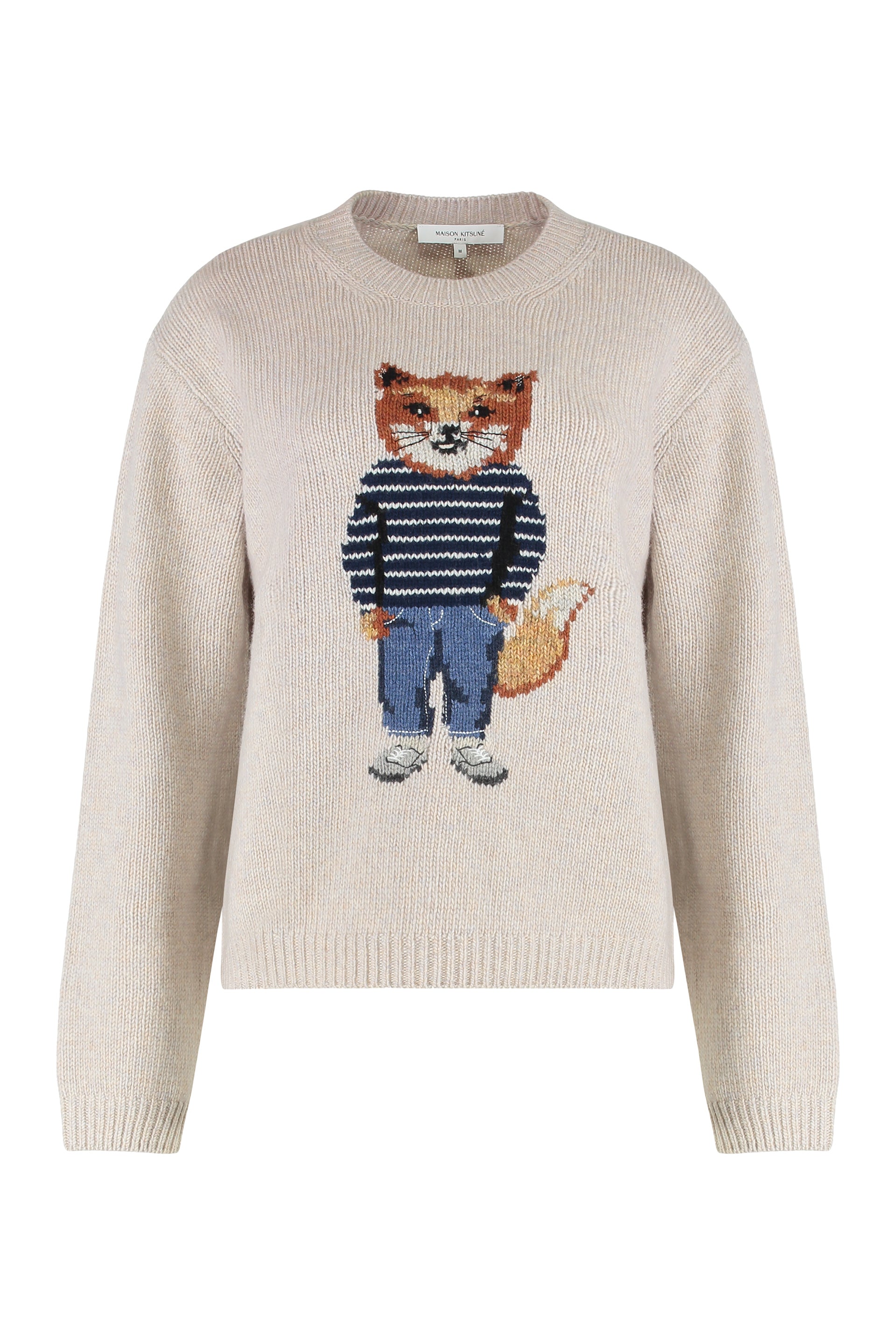 Maison Kitsuné Dressed Fox Intarsia Wool Jumper