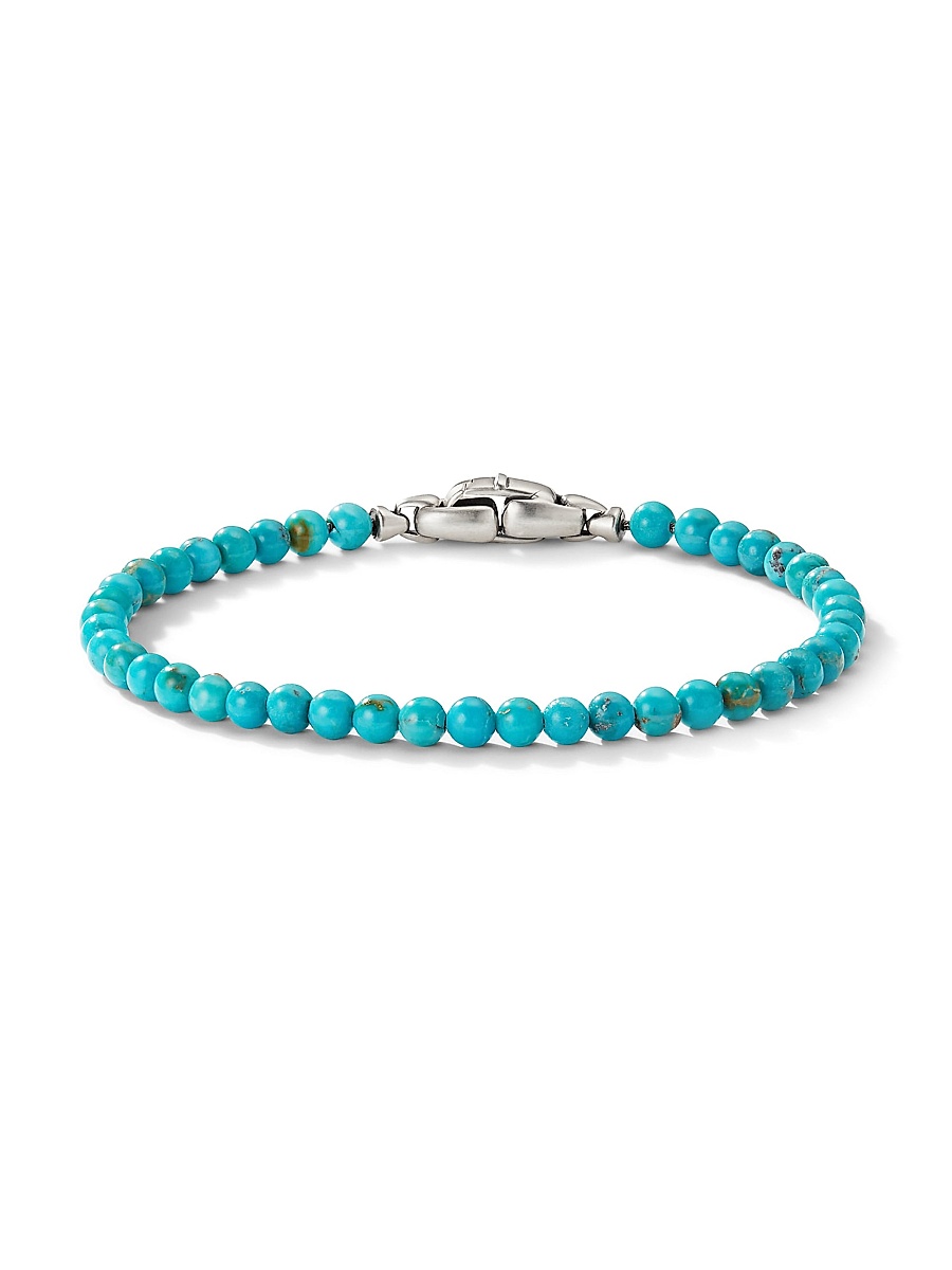 Men's Spiritual Beads Bracelet - Turquoise