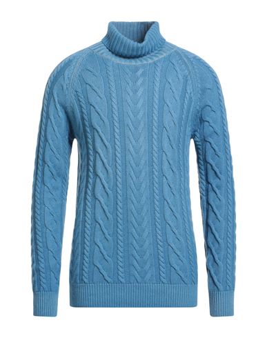 Man Turtleneck Azure Size 36 Cashmere