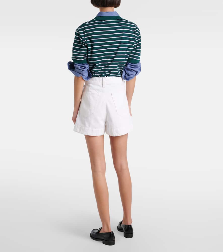 7 For All Mankind High-rise denim shorts