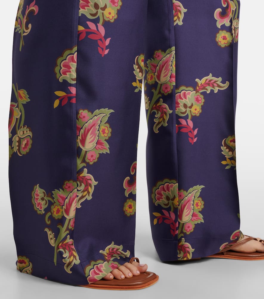 Silk palazzo pants