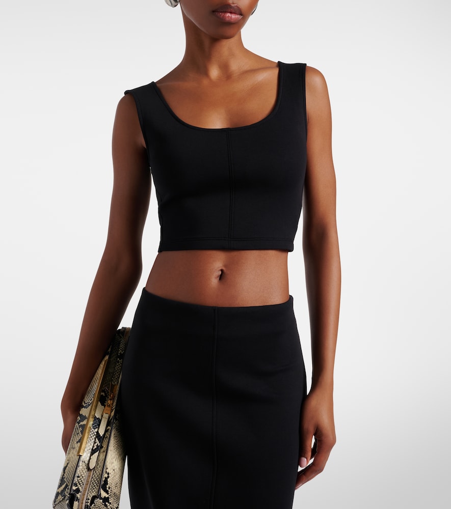 Dire cotton-blend crop top