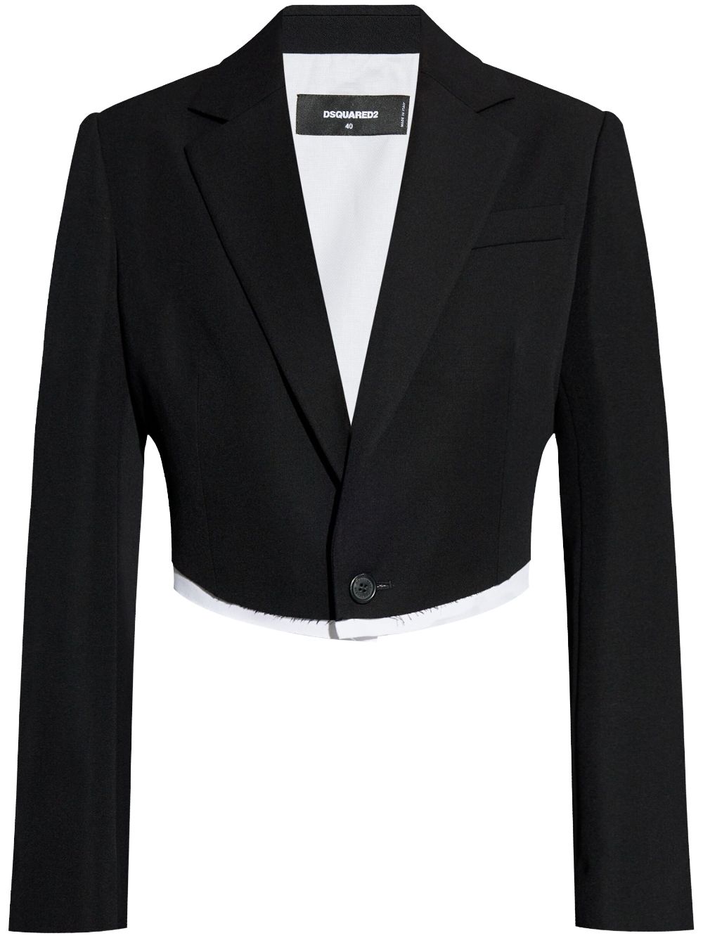 Raw-finish blazer - Black