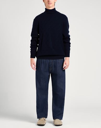 Man Turtleneck Midnight blue Size 44 Cotton, Wool, Cashmere