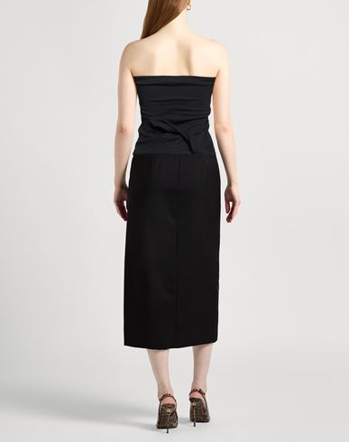 Rus/fr. ca/de Woman Top Black Size M Cotton, Elastane