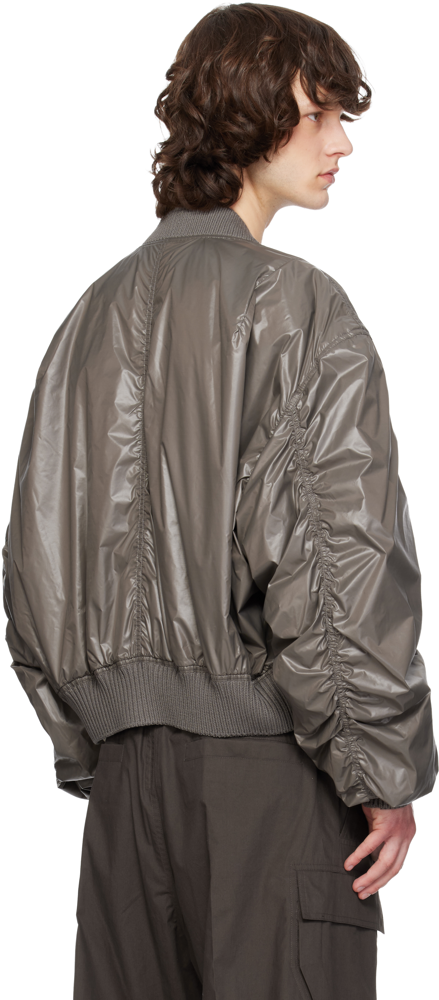 Gray Temple Secchia Flight Bomber Jacket
