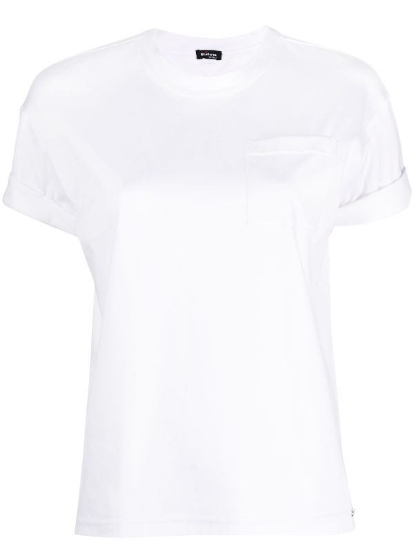 Patch-Pocket Cotton T-Shirt — White