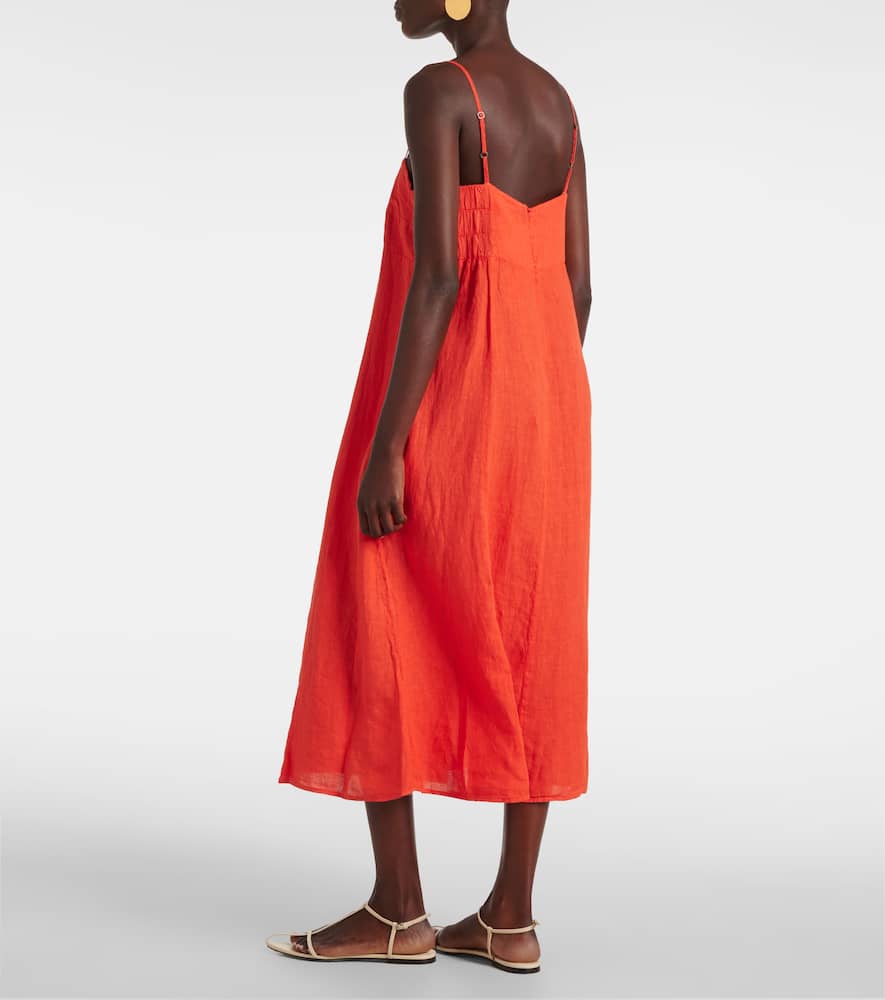 Velvet Stephie linen midi dress