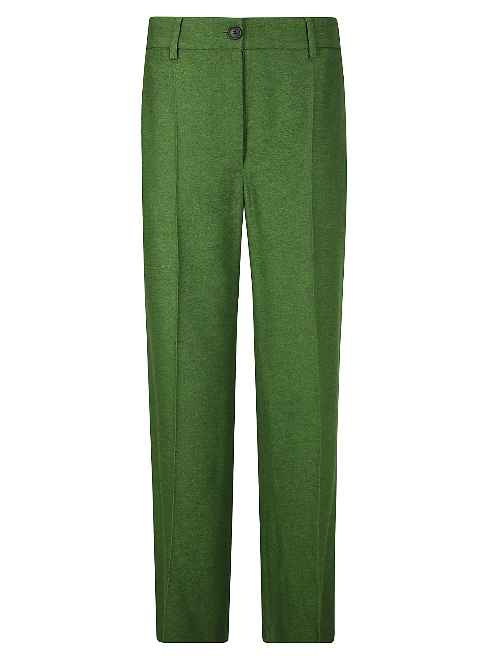 Mid-rise tailored trousers - Green