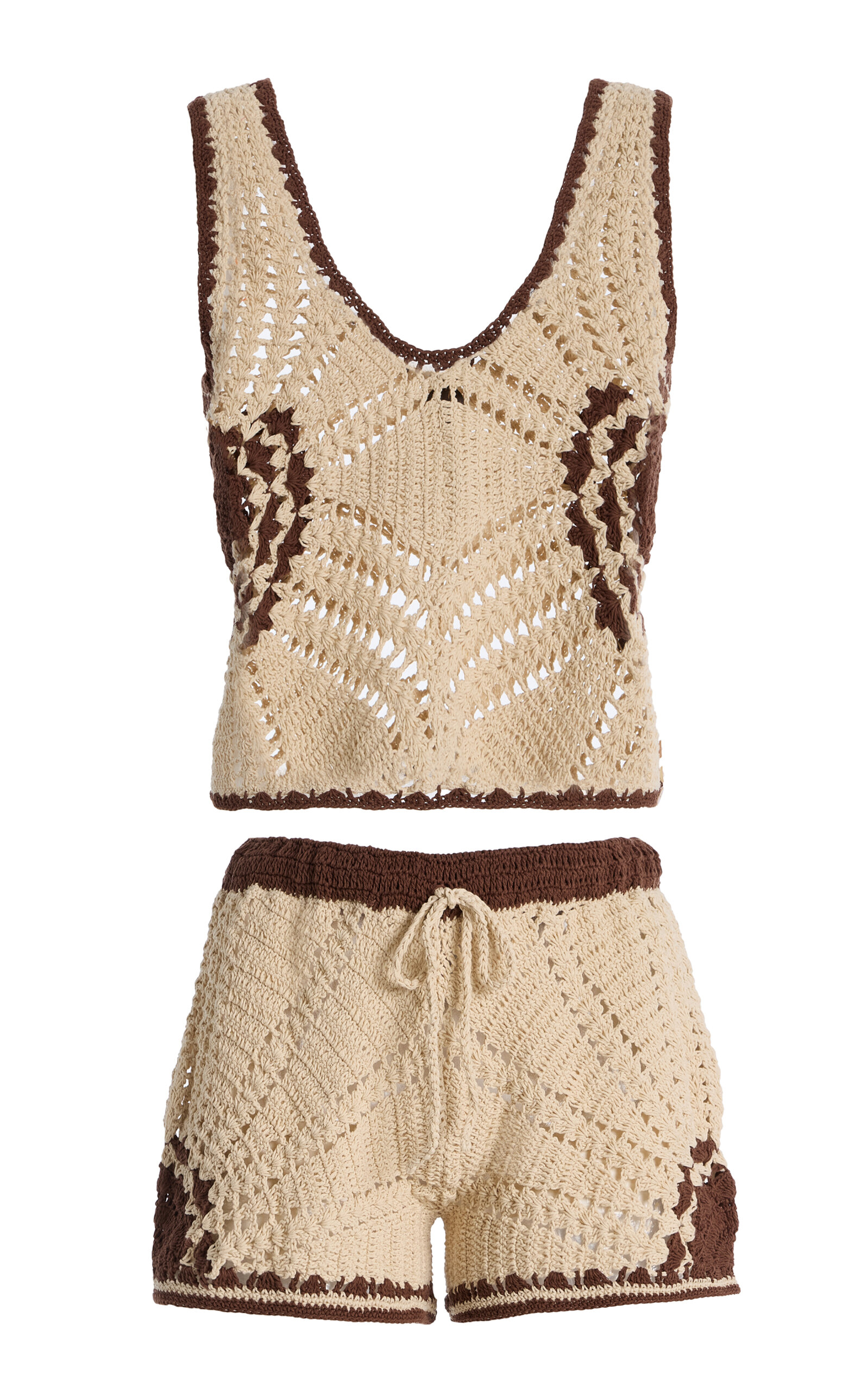 Exclusive Crocheted Cotton Short Set