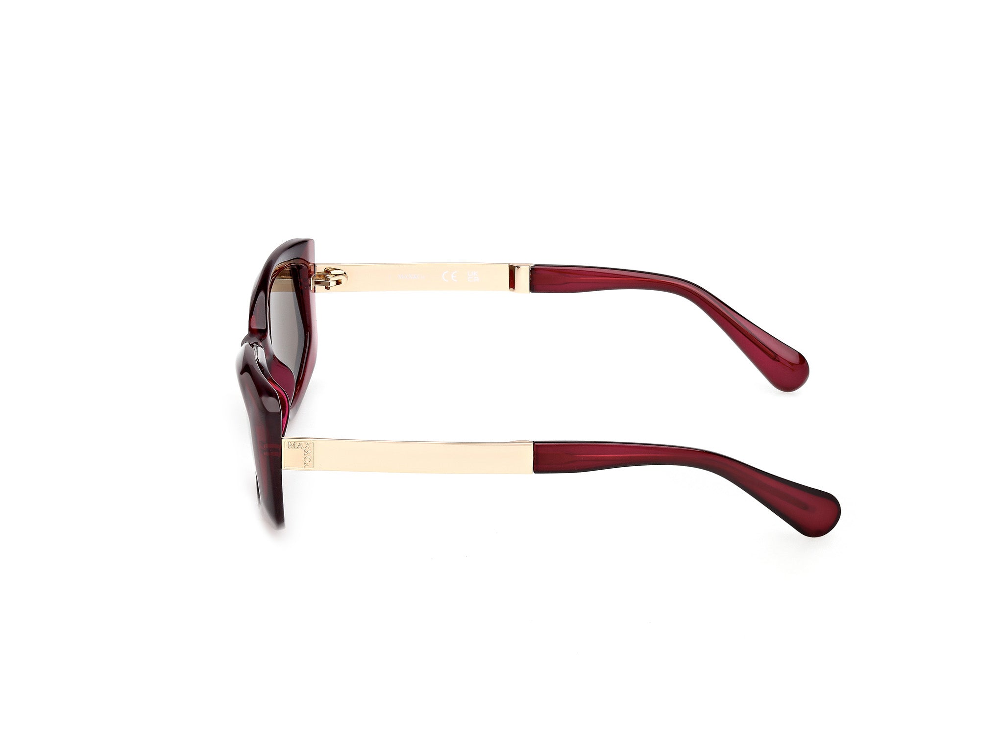 MAX&Co Mujer MAX&Co MO0144 69E Gafas de sol Inyectado Burdeos Marrón Cuadrada Norma
