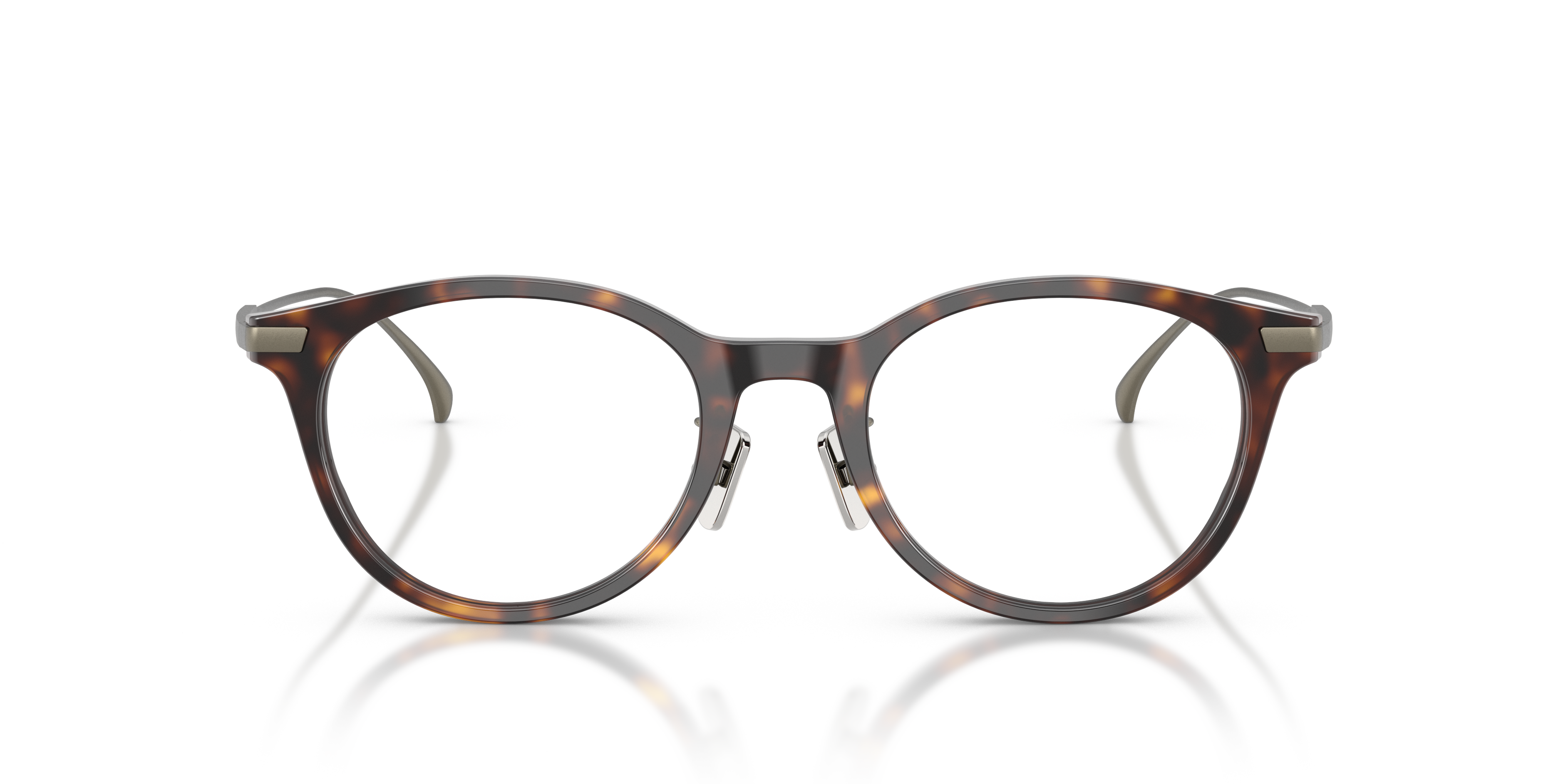 Moncler Unisex Moncler ME2022D 3002 Monturas ópticas Acetato Tortuga Transparente Redonda Norma