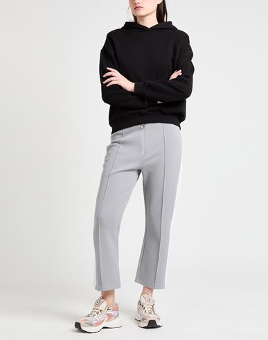 Woman Pants Grey Size S Cotton, Polyester, Elastane