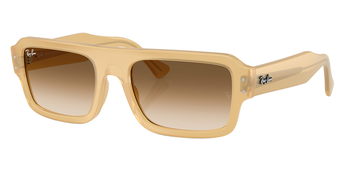 FLACKO BIO BASED Brown Gradient Rectangular Unisex Sunglasses RB4454 680651 53