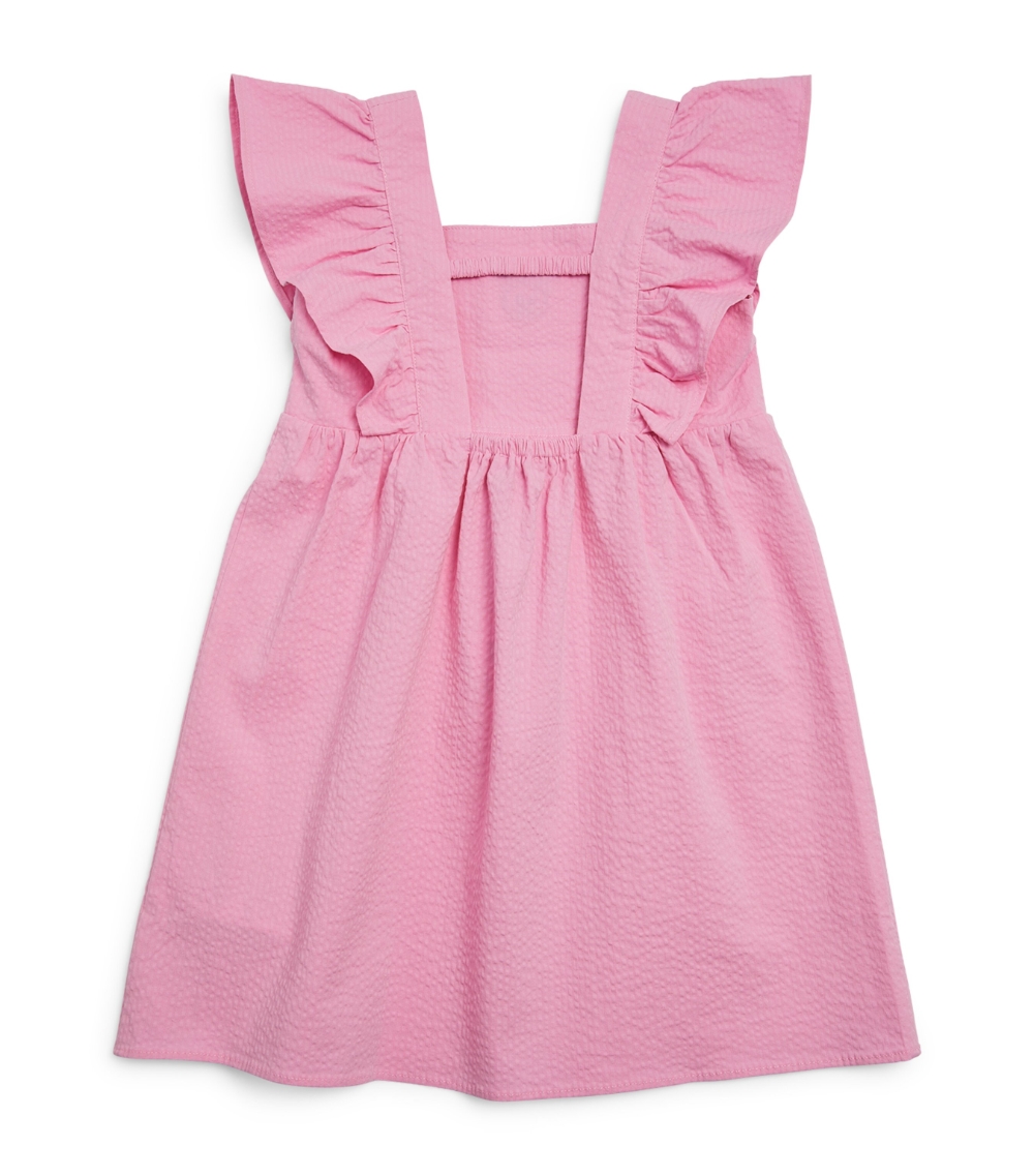 Kids Frill-Detail Embroidered Dress (4-14 Years)