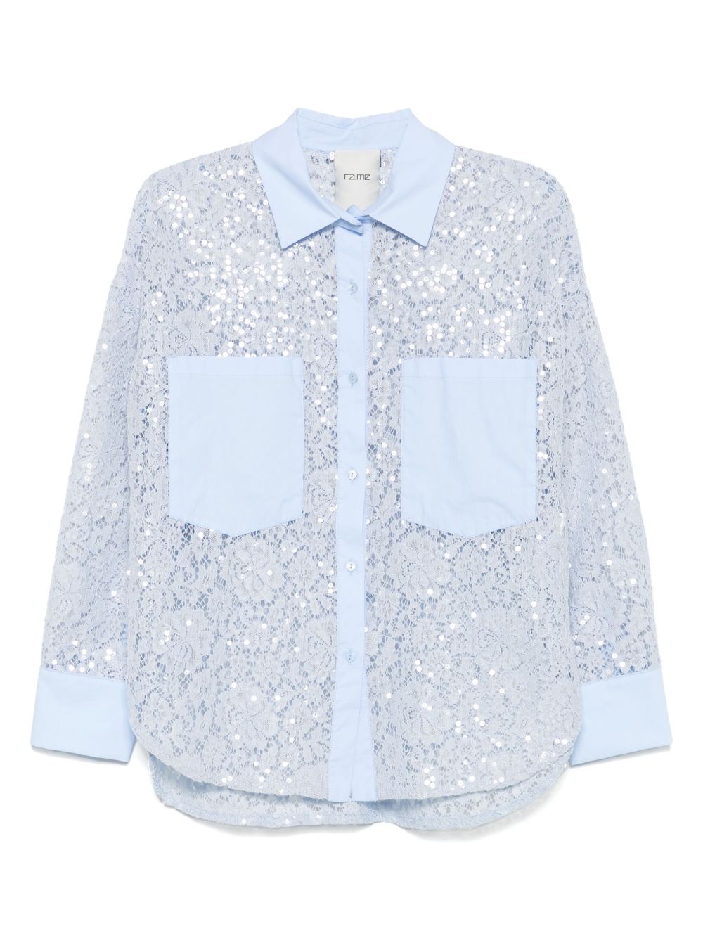 RAME laced shirt - Blue