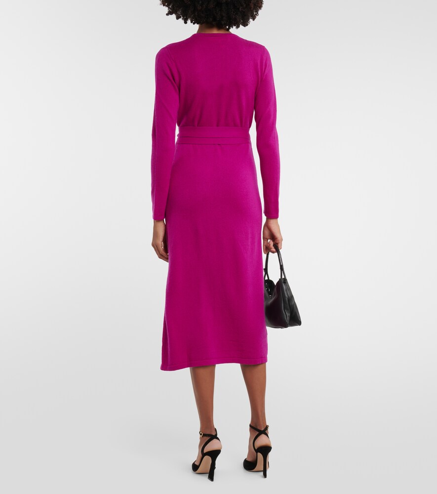 Astrid wool and cashmere wrap dress