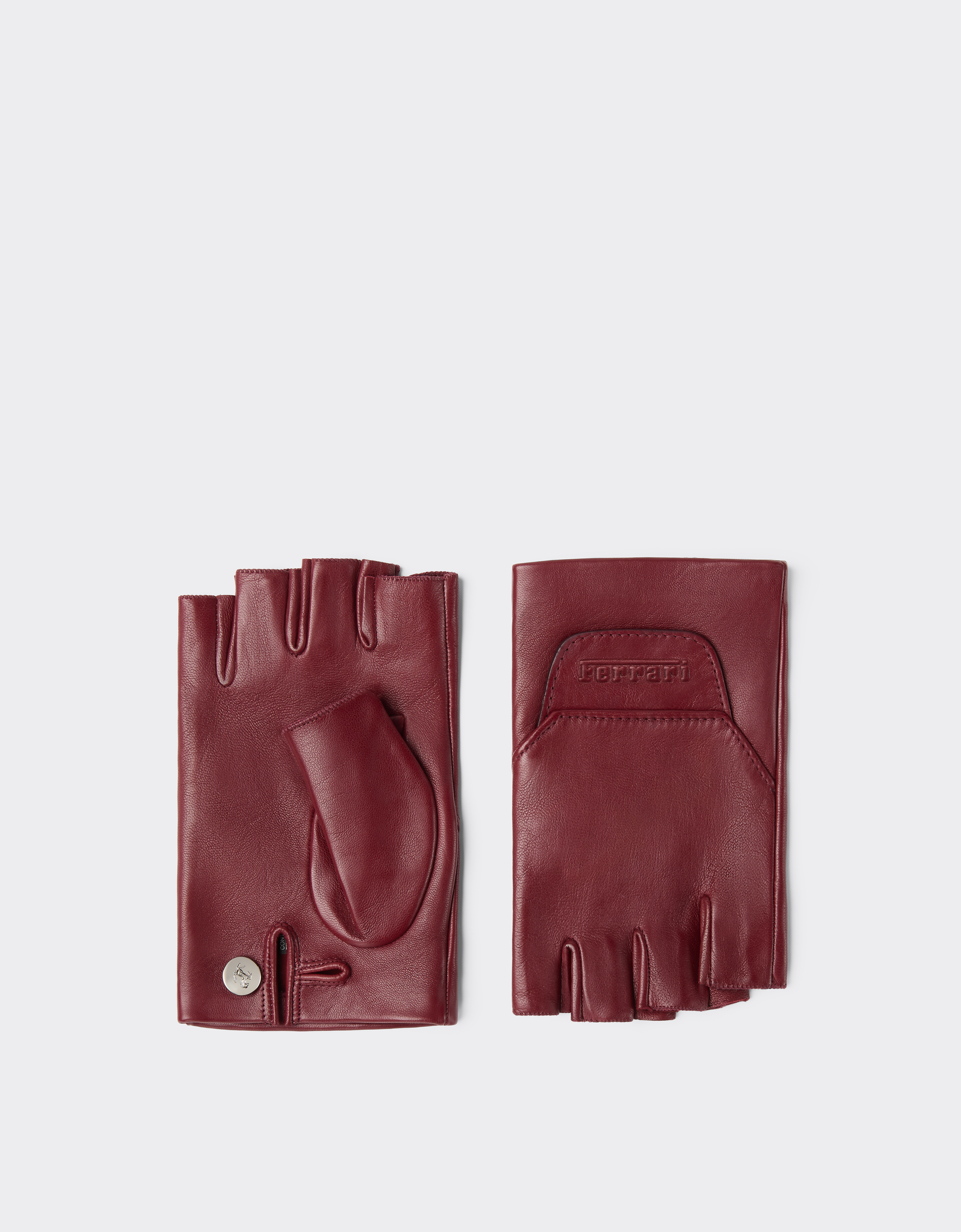 Fingerless leather gloves