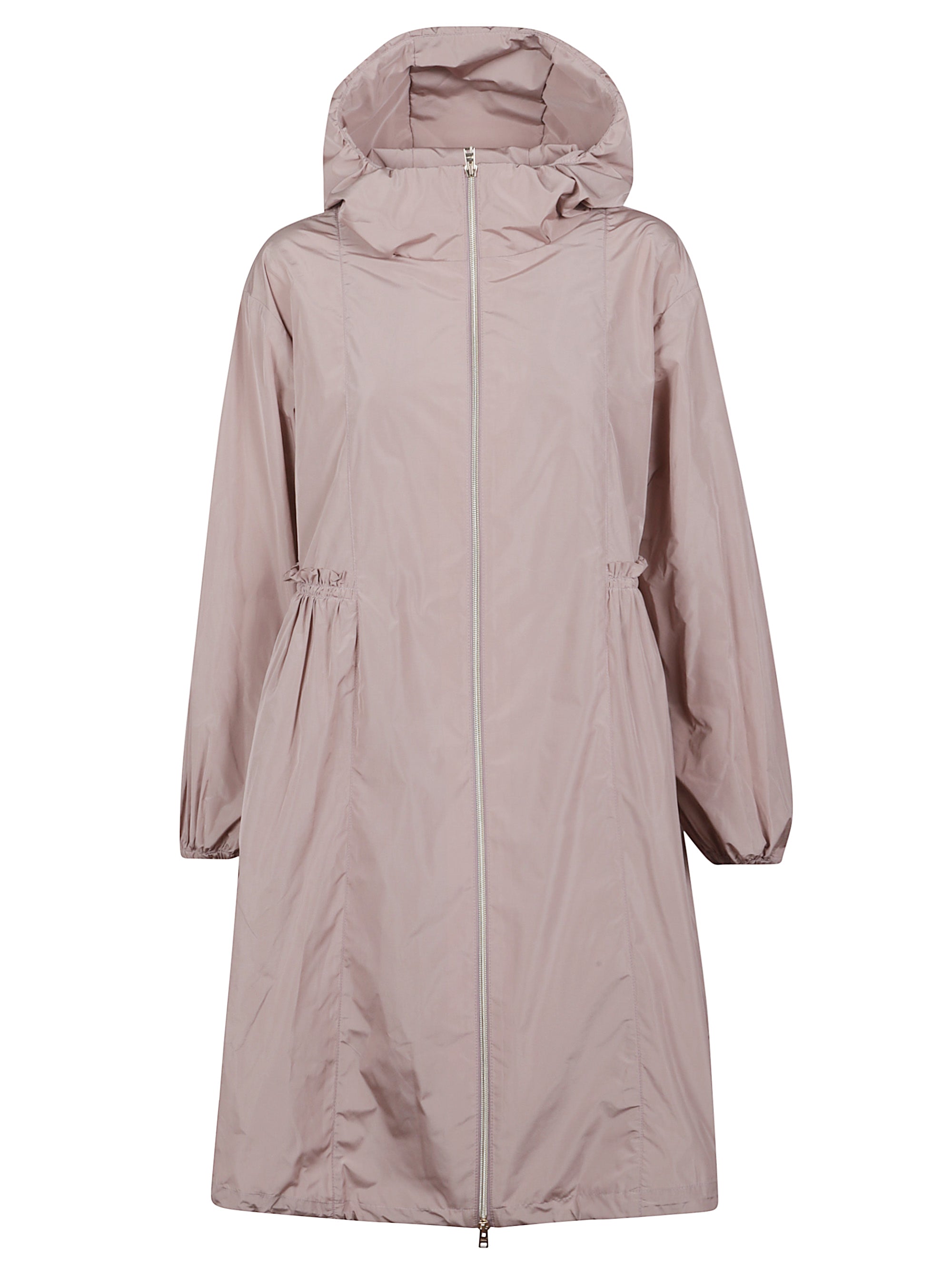 Hooded Zip-Up Parka Coat