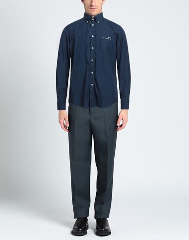 Man Shirt Midnight blue Size S Cotton
