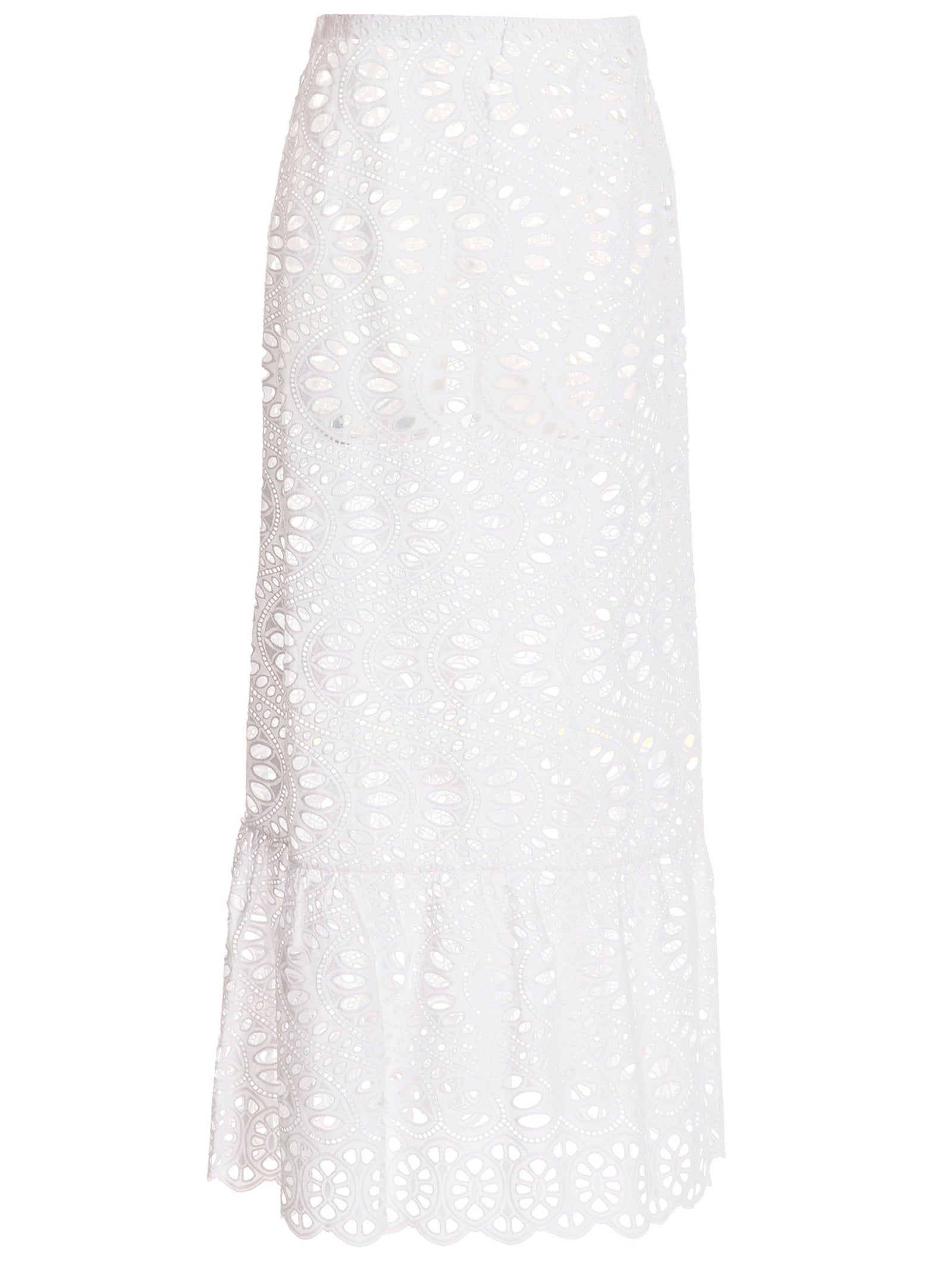 Macramé Cotton Skirt — White