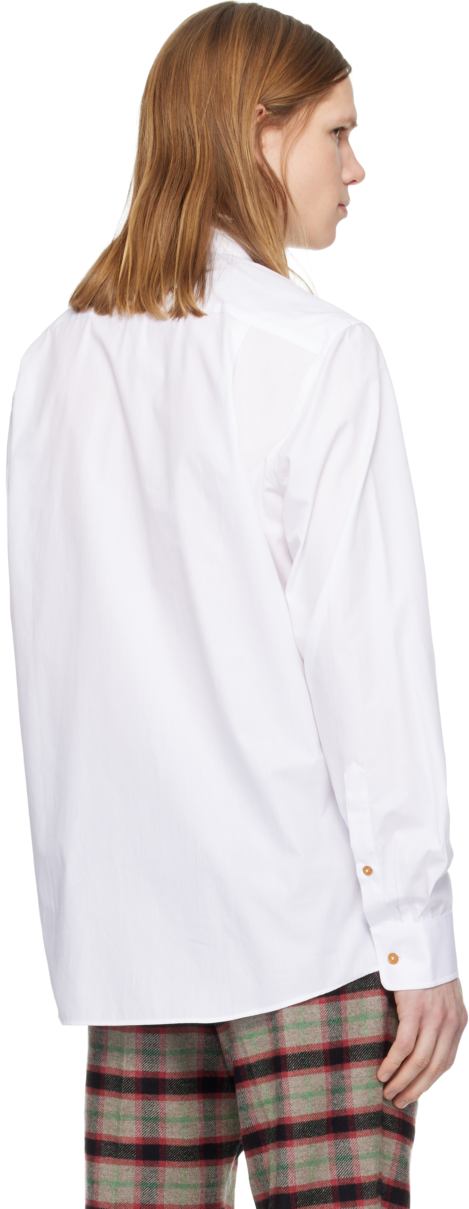 White Two Button Krall Shirt