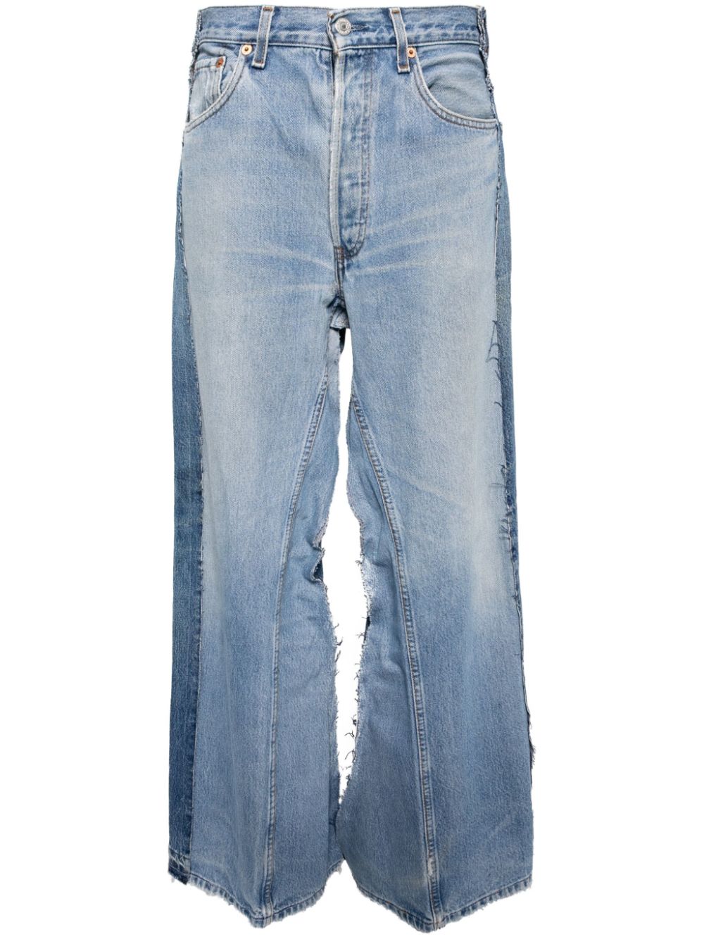 Panelled jeans - Blue