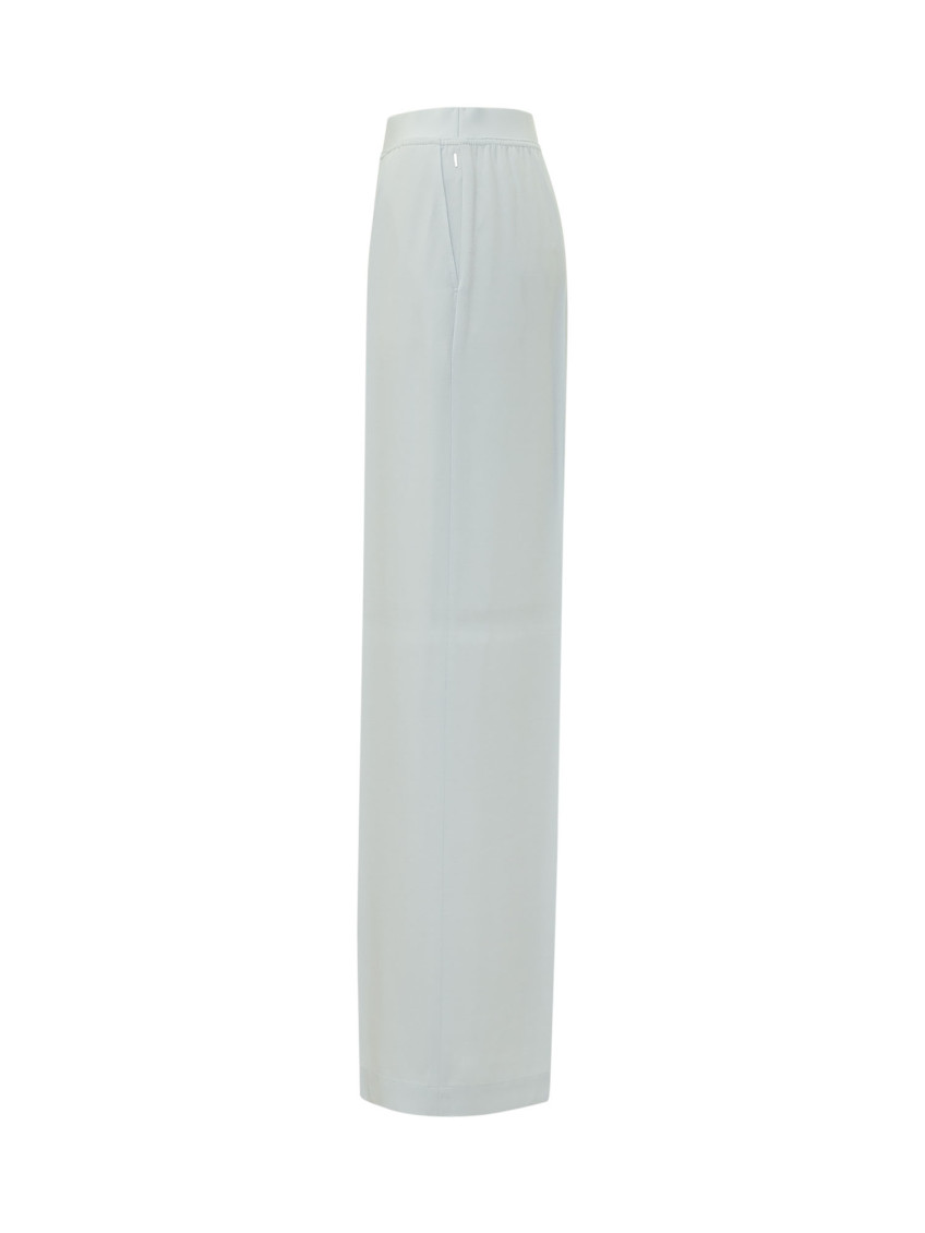 Blue Straight Elasticated Pants