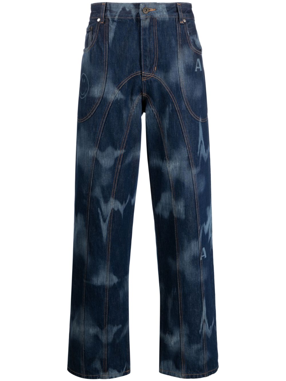 Signature straight-leg jeans - Blue