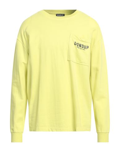 Dondup Man Sweatshirt Lime green Size L Cotton