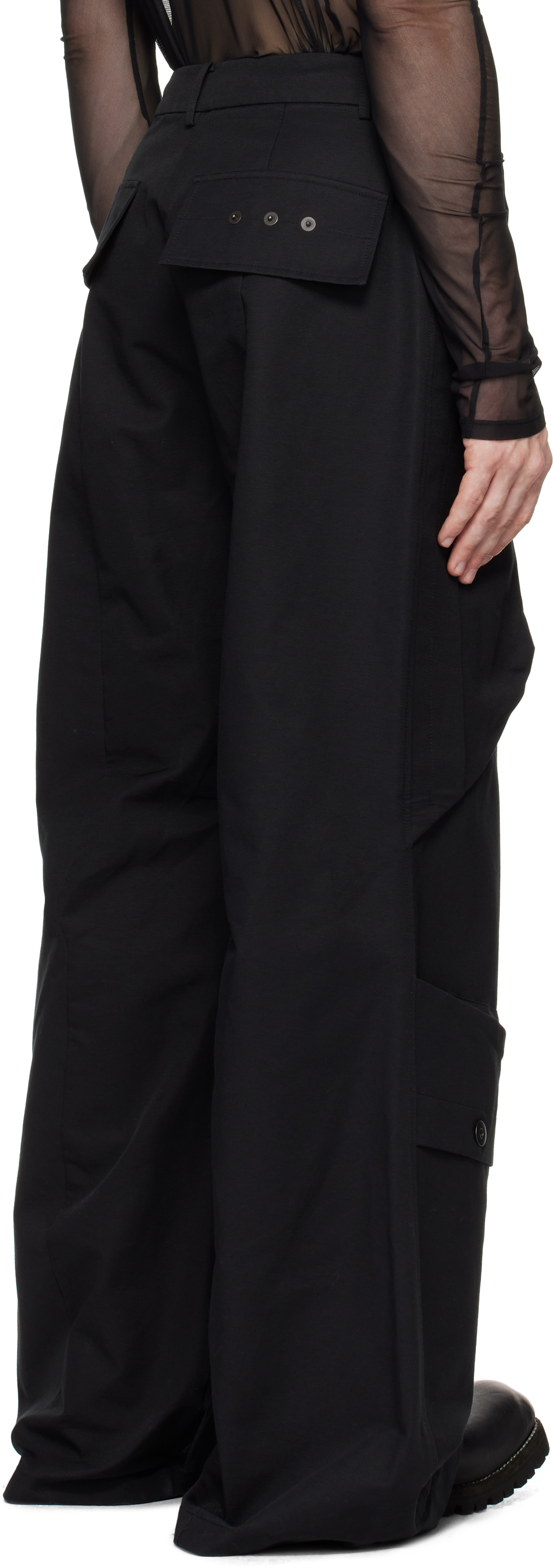 CARNET-ARCHIVE Black Wide Mass Trousers