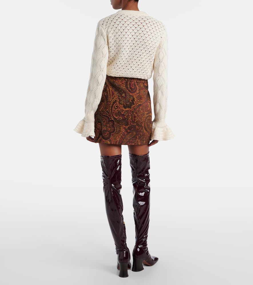 Chloé Paisley jacquard miniskirt