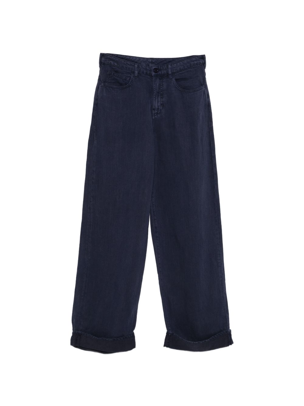 Linen blend trousers