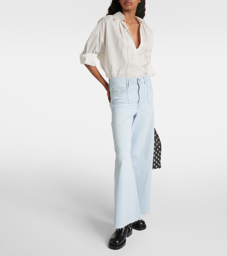 Le Palazzo cropped wide-leg jeans