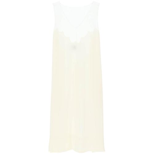 Sleeveless midi dress - Black