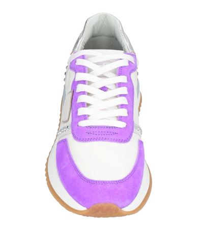 Philippe Model Woman Sneakers White Size 7 Leather, Textile fibers