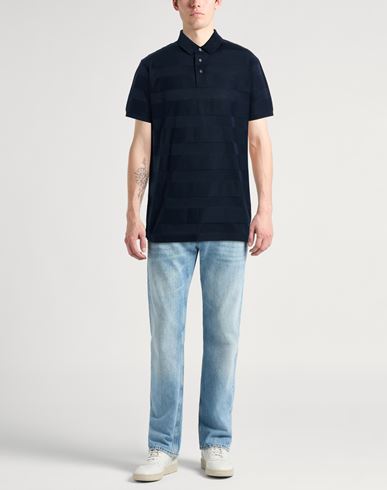Man Polo shirt Navy Size S Cotton