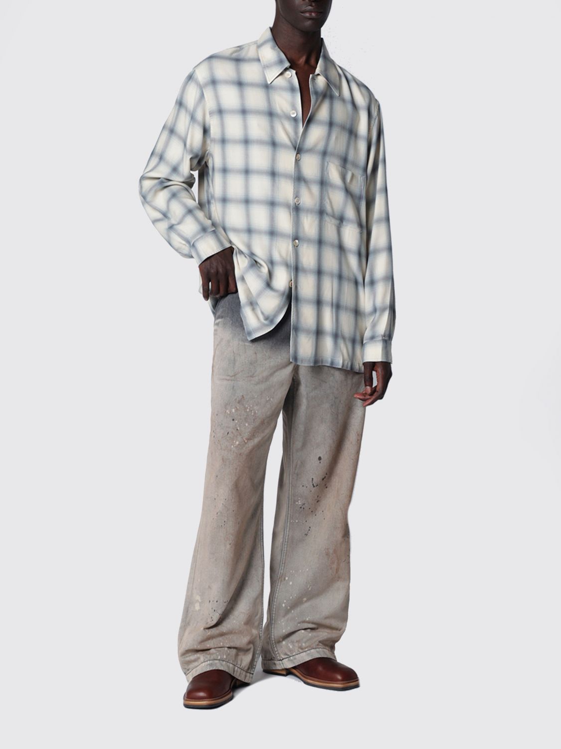 Jeans Men color Grey