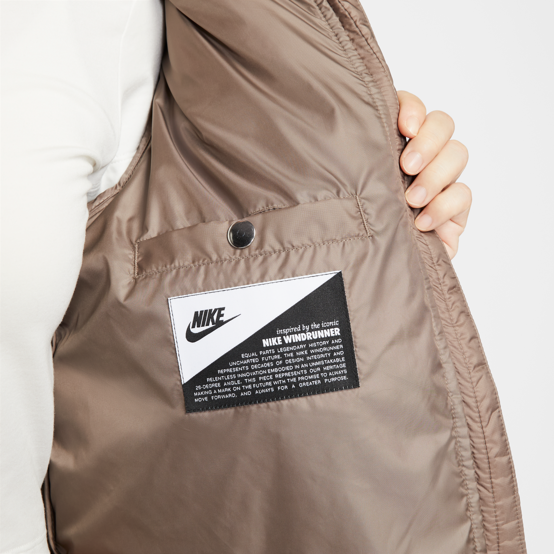 (WMNS) Sportswear Windpuffer Therma-Fit Hooded Puffer 'Mink Brown'