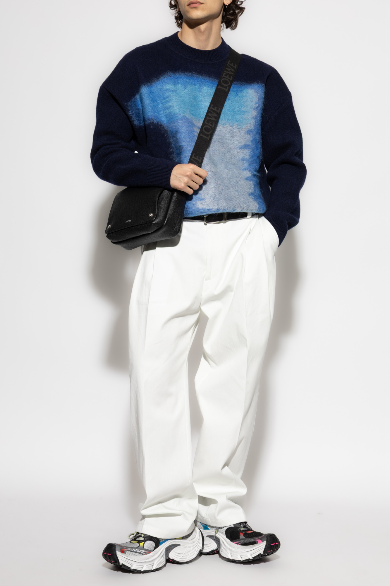 Wool Sweater, Men's, Navy Blue