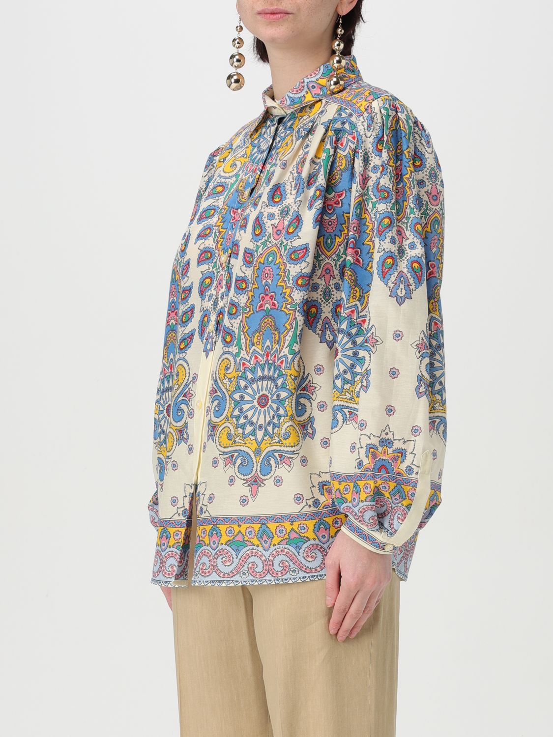 Paisley-print shirt - White
