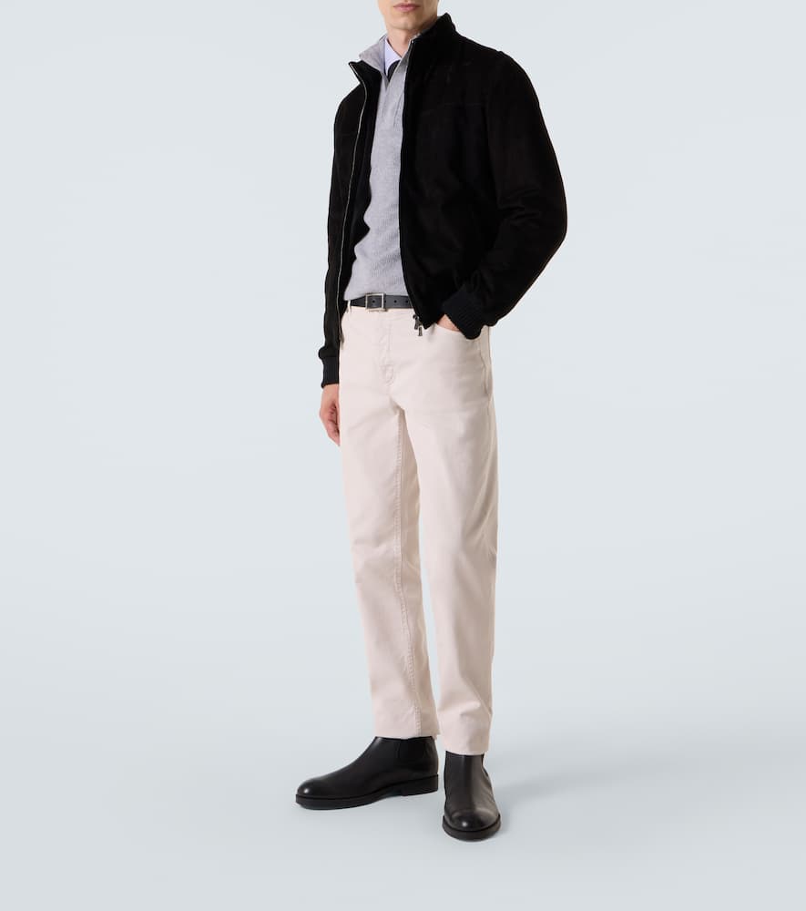 Waffle-knit wool and cashmere sweater