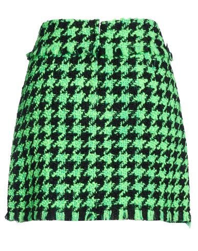 Woman Mini skirt Green Size 4 Wool, Polyamide