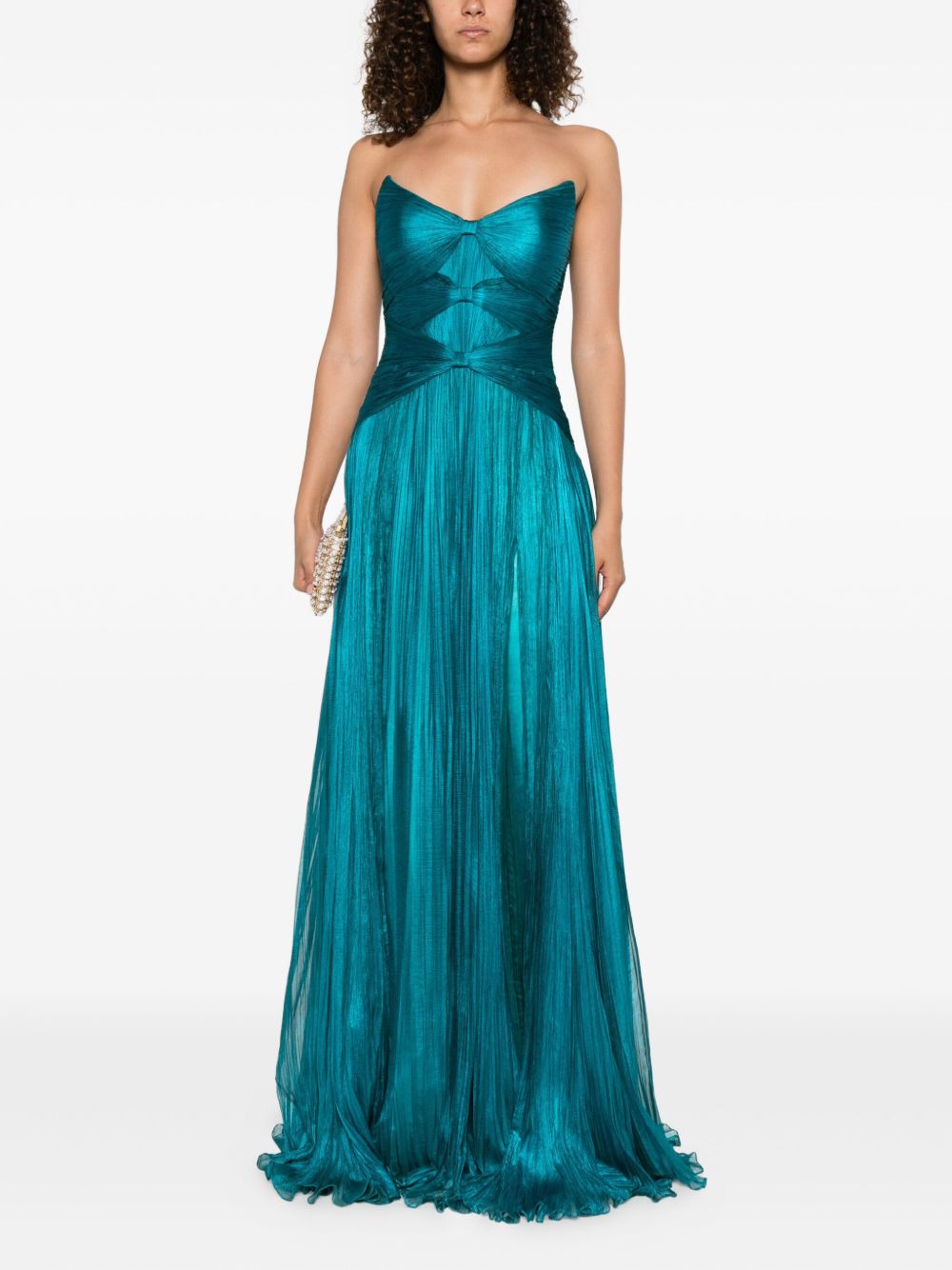 Star Dress Woman In Blue Silk