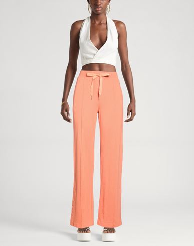 Woman Pants Orange Size M Cotton, Viscose