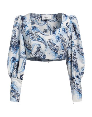 Odì Odì Woman Top Light blue Size XS Polyester, Elastic fibres