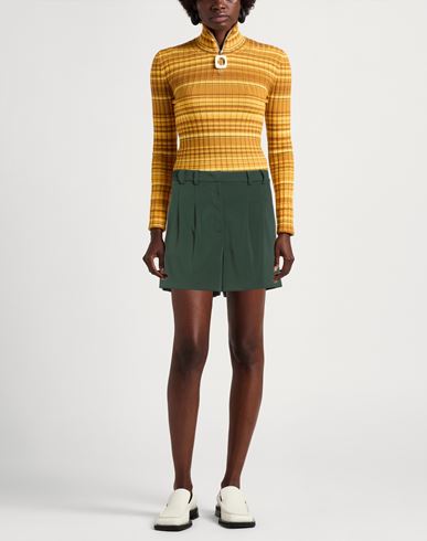 Woman Shorts & Bermuda Shorts Dark green Size 8 Polyester, Elastane