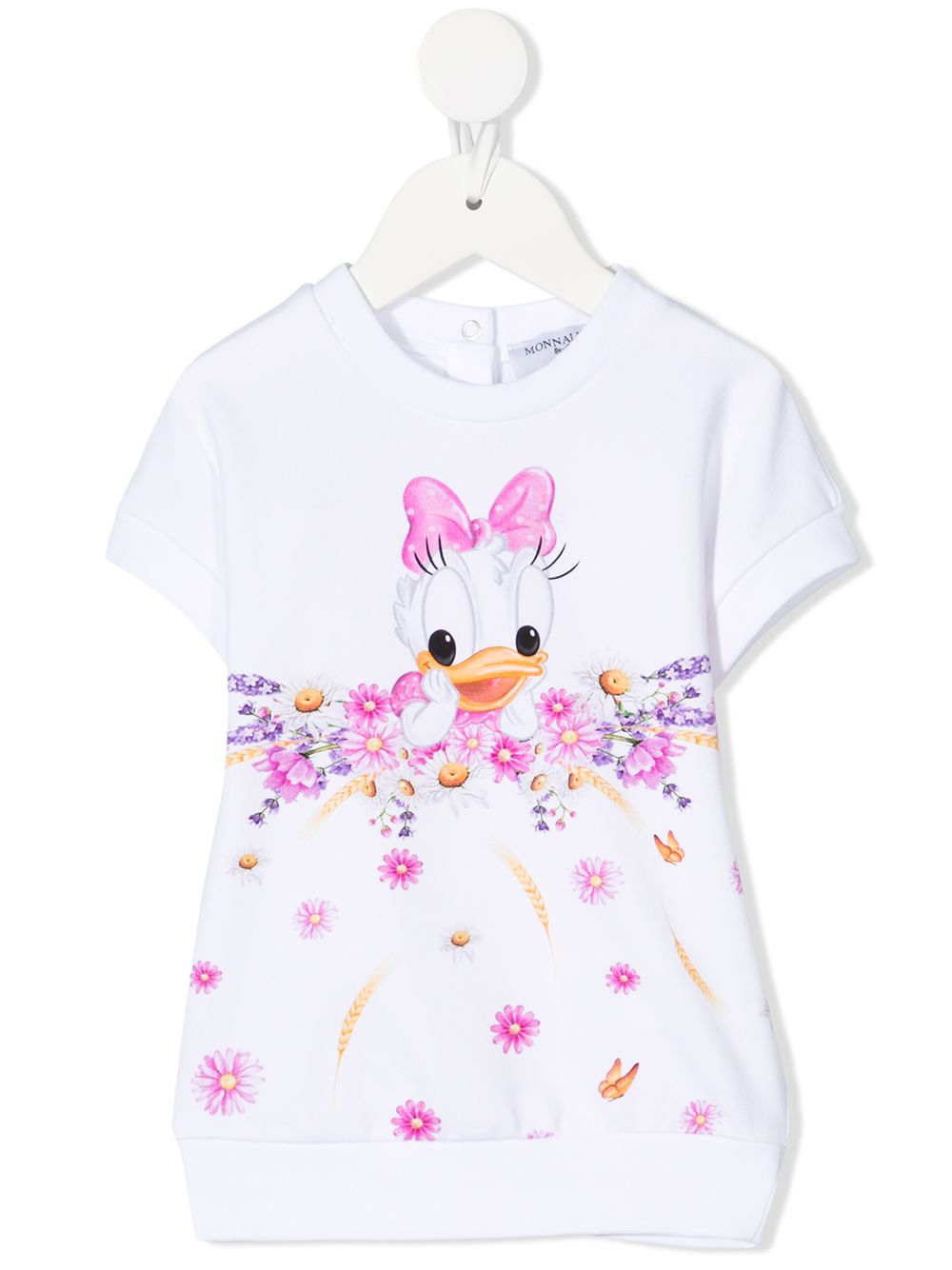 Daisy Duck sweatshirt dress - White