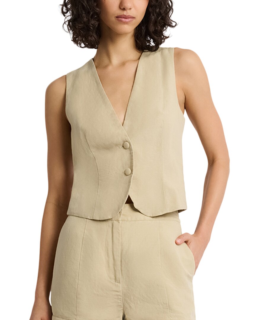Onia Air Linen-Blend Relaxed Vest